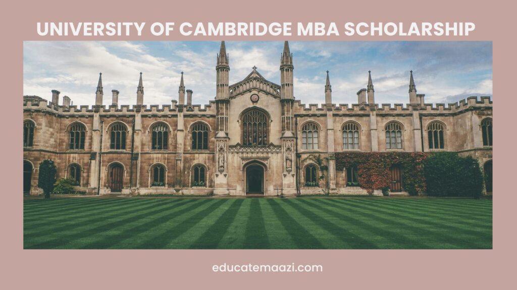 University of Cambridge MBA Scholarship