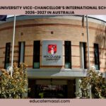 Macquarie University Vice-Chancellor's International Scholarship 2026-2027 in Australia