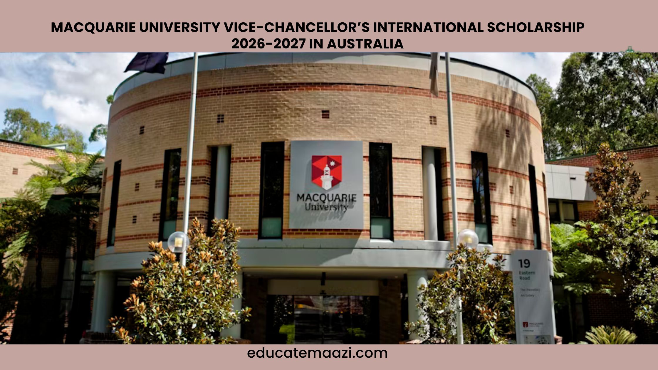 Macquarie University Vice-Chancellor's International Scholarship 2026-2027 in Australia