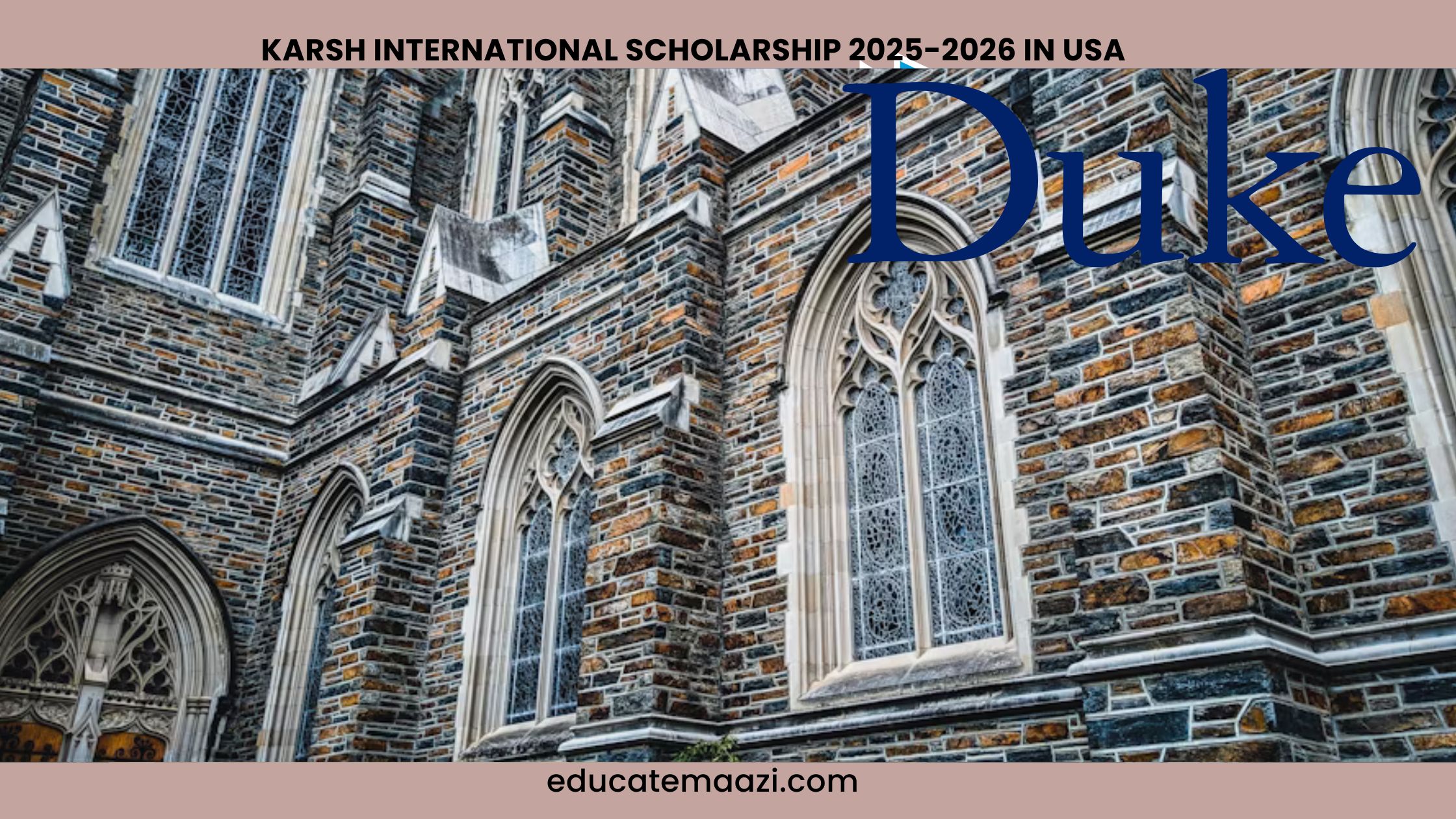 The Karsh International Scholarship 2025-2026 in USA